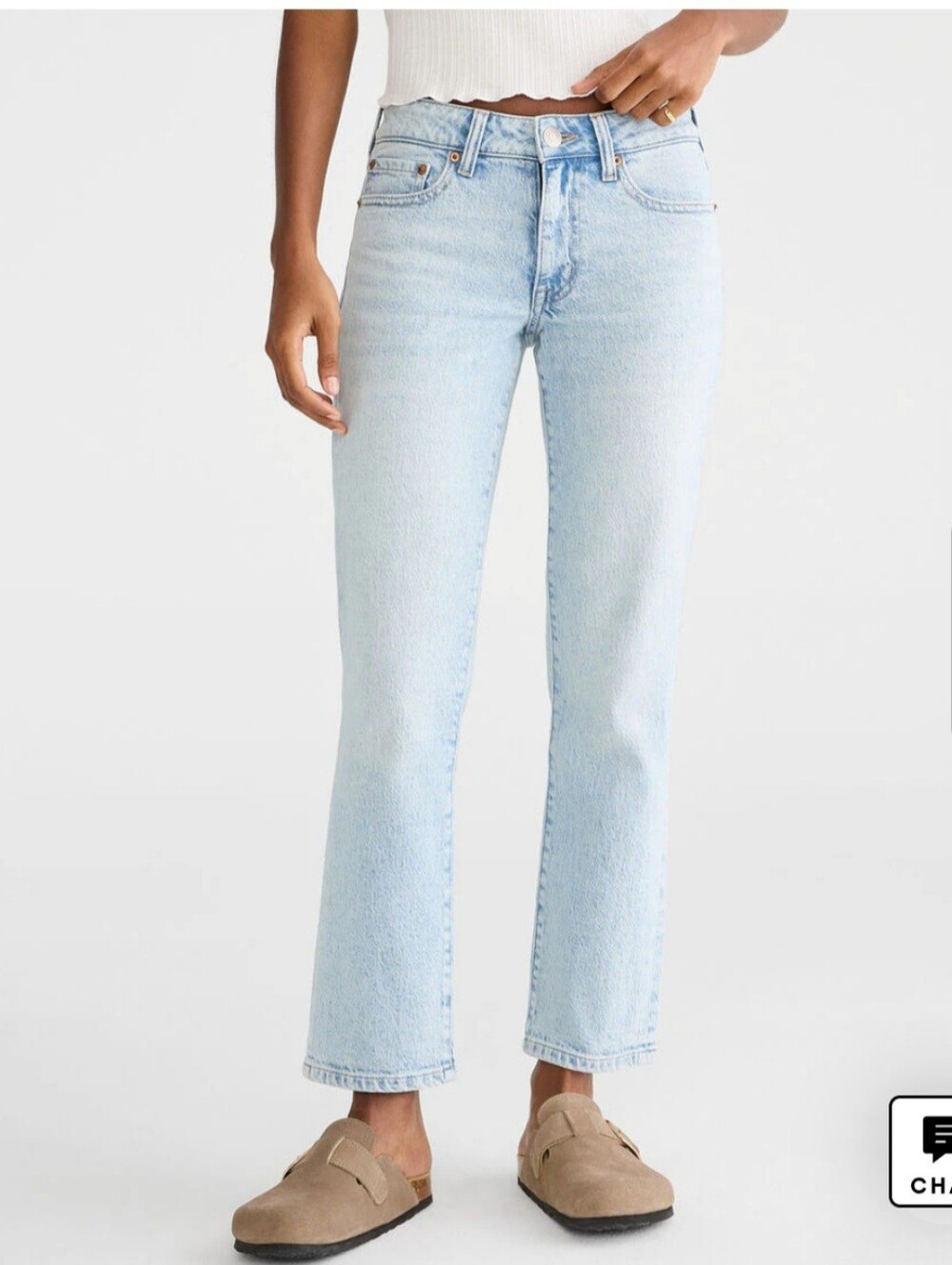 Aeropostale Mid Rise Ankle Straight Jeans | 00OR (Juniors)